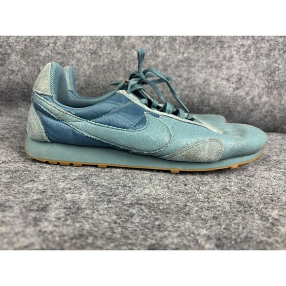 Nike Running Shoes Womens Size 9.5 Blue Waffle Trainer Suede Nylon Retro - Picture 4 of 9